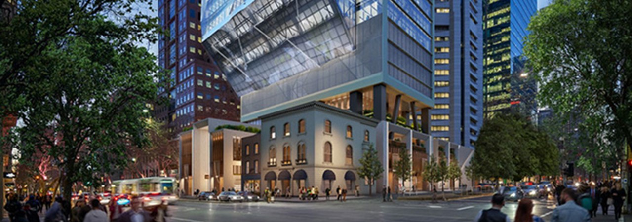 Image for Multiplex's cantilevered 80 Collins Street made possible by processed steel